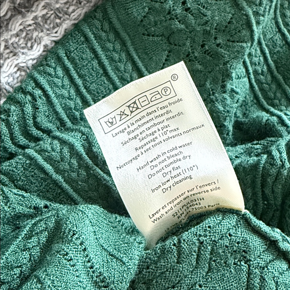 Sezane Green Knit Top - Picture 7 of 9